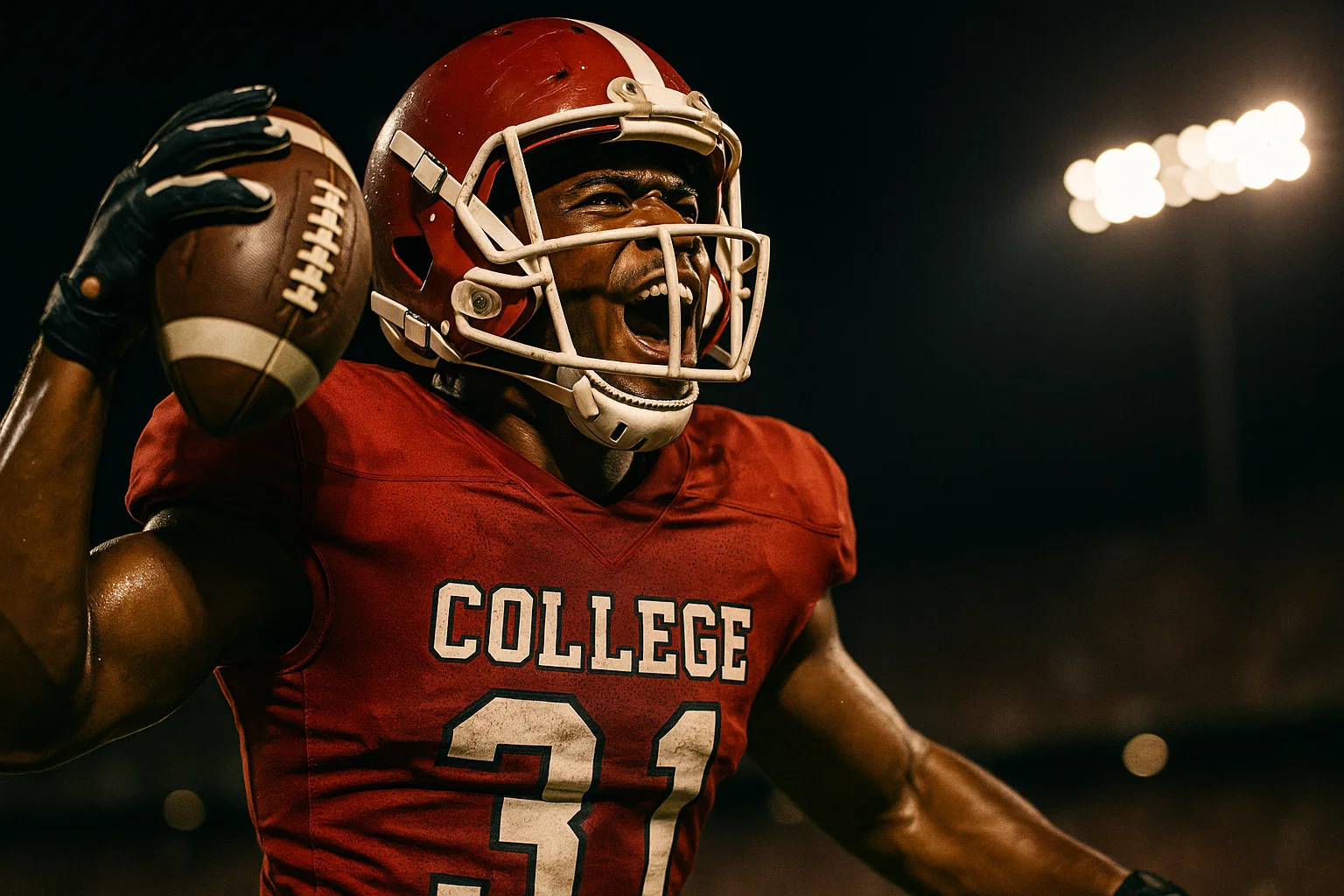 A college football jersey