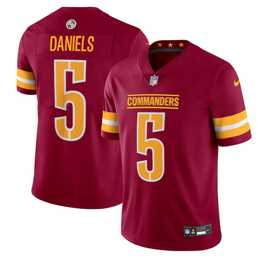 Commanders Jayden Daniels Burgundy Ujersey